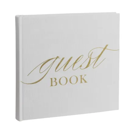 FOCUS BASE LINE CANVAS ALBUM 20X20 GUESTBOOK WHITE 124075