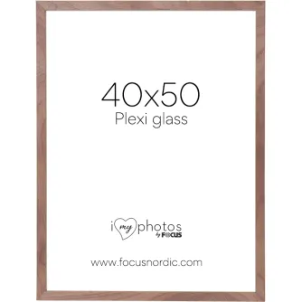 Photo Frames - FOCUS SOUL WALNUT VENEER 40X50 PLEXI 123183 - quick order from manufacturer