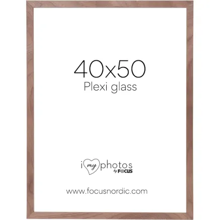 FOCUS SOUL WALNUT VENEER 40X50 PLEXI 123183