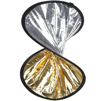Saliekamie atstarotāji - walimex Double Reflector silver/gold, 30cm - ātri pasūtīt no ražotāja