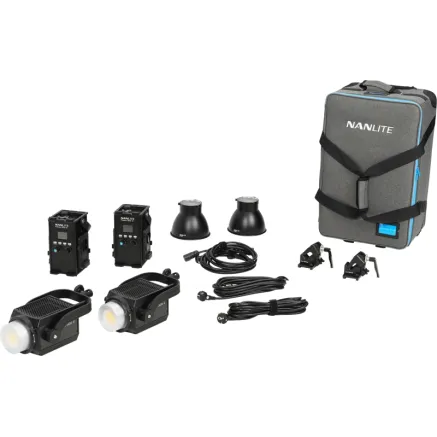 NANLITE FORZA 300 II 2 KIT LED SPOT LIGHT WITH TROLLEY CASE 31-2011 2KIT-ST