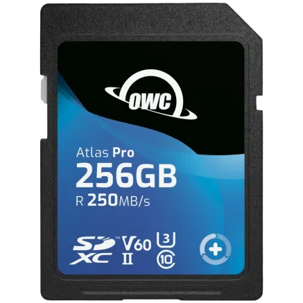 OWC SD ATLAS PRO SDXC UHS-II R250/W130 (V60) 256GB OWCSDV60P0256