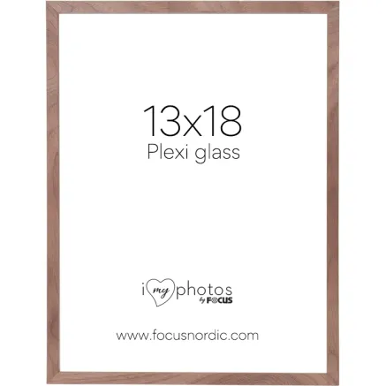 FOCUS SOUL WALNUT VENEER 13X18 PLEXI 123180