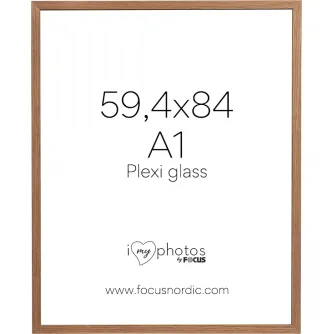 Photo Frames - FOCUS SOUL OAK VENEER 59,4X84 (A1) PLEXI 120929 - quick order from manufacturer