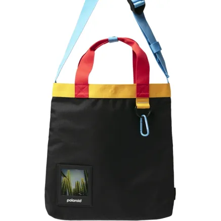 POLAROID RIPSTOP TOTE BLACK/MULTI 6302