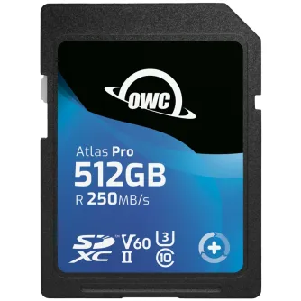 Atmiņas kartes - OWC SD ATLAS PRO SDXC UHS-II R250/W130 (V60) 512GB OWCSDV60P0512 - ātri pasūtīt no ražotāja