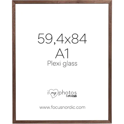 FOCUS SOUL WALNUT VENEER 59,4X84 (A1) PLEXI 120954
