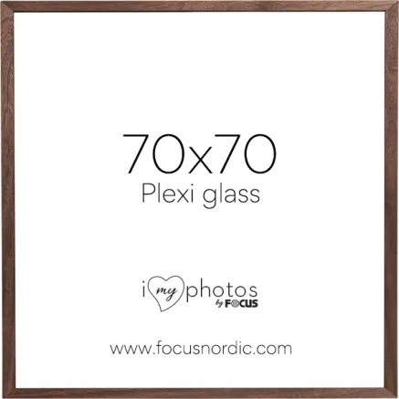 FOCUS SOUL WALNUT VENEER 70X70 PLEXI 120958