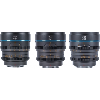 New products - SIRUI CINE LENS NIGHTWALKER S35 KIT 24/35/55MM T1.2 RF-MOUNT METAL GREY MS-3SRG - quick order from manufacturer