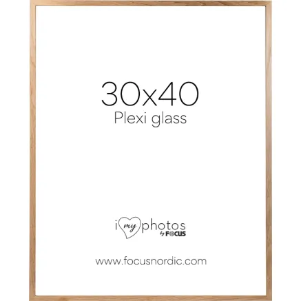 FOCUS SOUL OAK VENEER 30X40 PLEXI 123178