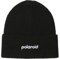 Apģērbs - Polaroid Black Beanie Hat 124934 6316 - Simple Design, Embroidered Logo. - ātri pasūtīt no ražotājaApģērbs - Polaroid Black Beanie Hat 124934 6316 - Simple Design, Embroidered Logo. - ātri pasūtīt no ražotāja
