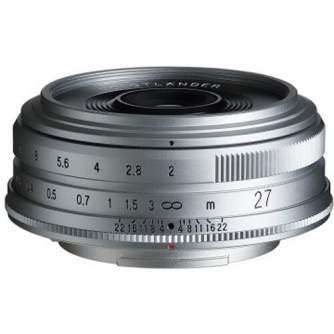 Objektīvi - Voigtlander Ultron 27 mm f/2.0 lens for Fujifilm X - silver - ātri pasūtīt no ražotāja