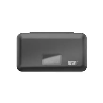 Newell LCD dual-channel charger with power bank and SD card reader for LP-E6 batteries for Canon