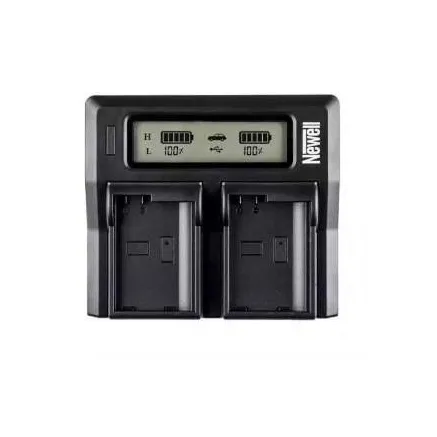 Newell LCD dual-channel charger with power bank and SD card reader for EN-EL15 batteries for Nikon