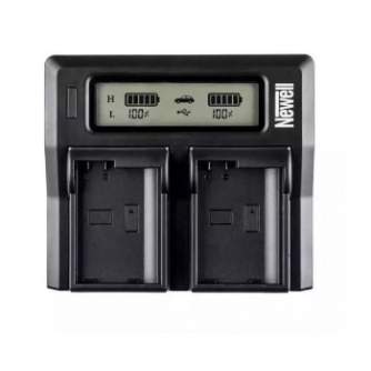 Chargers for Camera Batteries - Newell LCD dual-channel charger with power bank and SD card reader for EN-EL15 batteries for Nikon - quick order from manufacturer