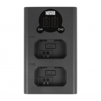 Kameras bateriju lādētāji - Newell DL-USB-C dual channel charger for NP-FW50 - perc šodien veikalā un ar piegādi