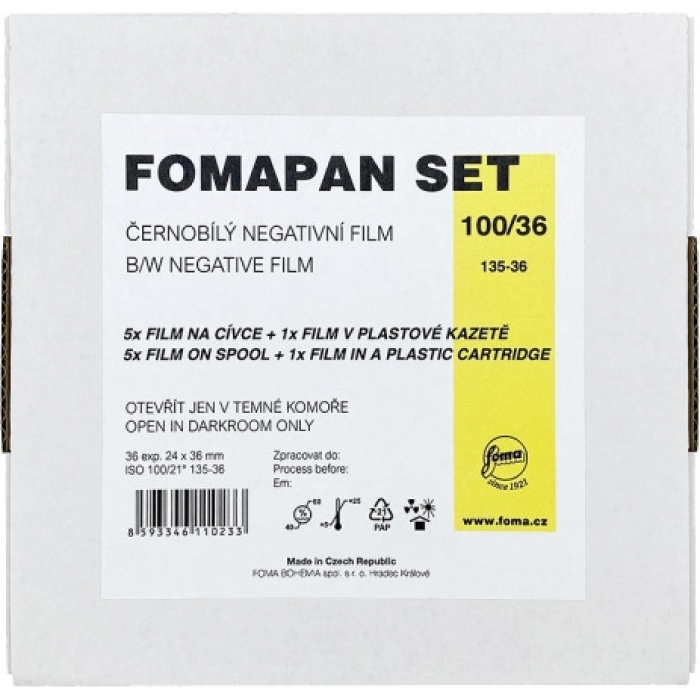 Foma пленка Fomapan 100/36 Set 6 пленок + картридж V11023