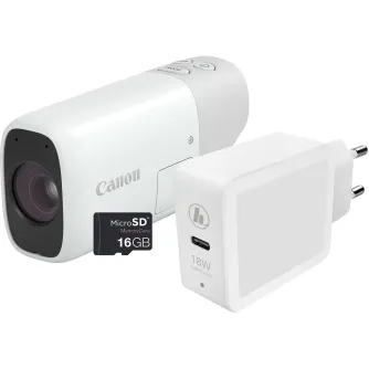 Videokameras - Canon PowerShot Zoom Essential Kit, white 4838C014 - ātri pasūtīt no ražotāja