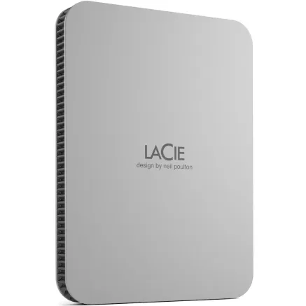 LaCie external hard 4TB Mobile Drive USB-C (2022), moon silver STLP4000400