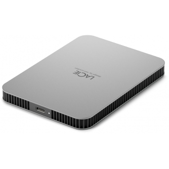LaCie external hard drive 2TB Mobile Drive USB-C (2022), moon silver STLP2000400
