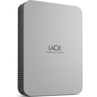 LaCie external hard drive 5TB Mobile Drive USB-C (2022), moon silver STLP5000400