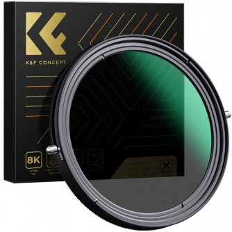 ND neitrāla blīvuma filtri - K&F Concept K&F 55MM XB42 Nano-X CPL+Variable/Fader NDX ND2~ND32,Waterproof, Anti Scratch, Green Coated, W/O B KF01.1321 - ātri pasūtīt no ražotāja