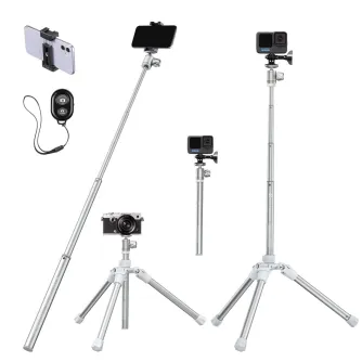 Мини штативы - K&F Concept K&F 170cm Eccentric Tube Cellphone Tripod, Lightweight Super Portable Selfie Stick, DSLR Camera Tripod E224A3+BH-18 - быстрый заказ от производителя