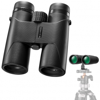 K&F Concept K&F 10*42 HD Binoculars, BAK4, Black Color, W/ one tripod transfer bracket KF33.081