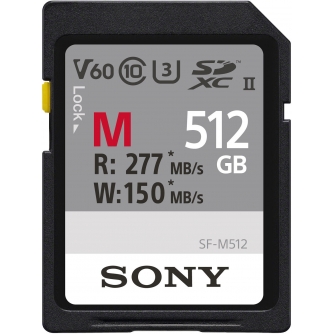 Sortimenta jaunumi - Sony memory card SDXC 512GB M-Series UHS-II C10 U3 V60 SFM512.SYM - ātri pasūtīt no ražotāja