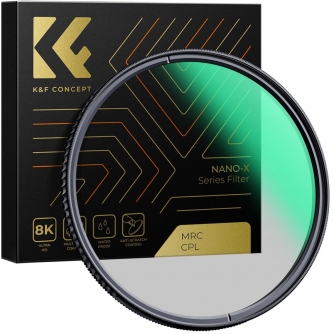 ND neitrāla blīvuma filtri - K&F Concept K&F 72MM XC16 Nano-X B270 CPL filtrs, HD, ūdensizturīgs, pret skrāpējumiem, ar zaļu pārklājumu KF01.996V1 - ātri pasūtīt no ražotāja