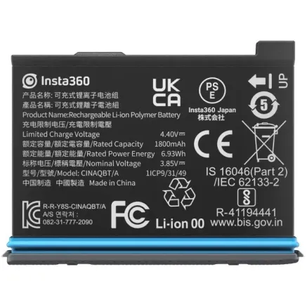 Insta360 X3 1800mAh Battery for Insta360 Cameras