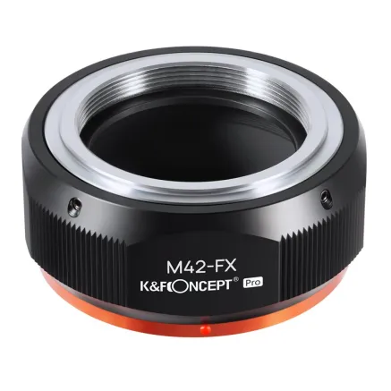 K&F Concept M42 to Fuji X Lens Mount Adapter for M42 Screw Mount Lens to Fujifilm Fuji X-Series KF06.434