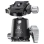 Vairs neražo - K&F Concept Metal 30mm Tripod Ball Head, 295g Weight, CNC process with die casting holder, Black and Gray, 3 KF31.058