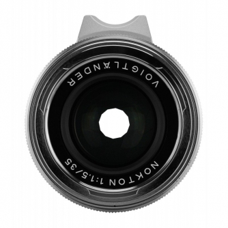 Objektīvi - Voigtlander Nokton II Vintage Line 35 mm f/1,5 objektīvs Leica M - sudraba krāsā - ātri pasūtīt no ražotāja