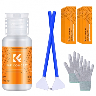 K&F Concept K&F 24mm DSLR or SLR Camera APS-C Sensor Cleaning Swab Kit (16pcs*cleaning swab + 1*20ml cleaning li SKU.1599