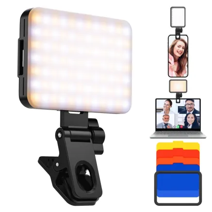 K&F Concept K&F Phone clip light, 4W, 2000mAh battery capacity, CRI95+, color temperature 3000K-10000K KF34.034