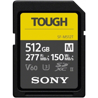 Sortimenta jaunumi - Sony memory card SDXC 512GB M Tough UHS-II U3 V60 SFM512T.SYM - ātri pasūtīt no ražotāja