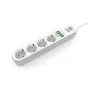 Chargers for Camera Batteries - Power strip Ldnio SE4432 with USB charger - quick order from manufacturer