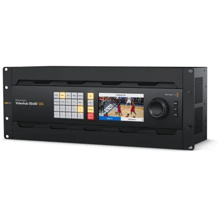 Blackmagic Videohub 80x80 12G SDI Router with LCD