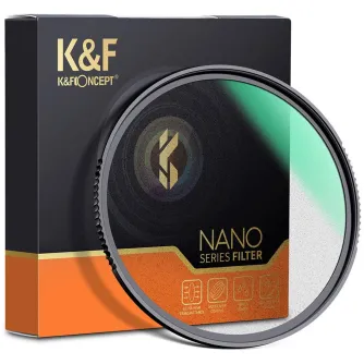 Soft filtri - K&F Concept K&F 82MM Nano-X Black Mist Filter 1, HD, Waterproof, Anti Scratch, Green Coated KF01.1695 - быстрый за