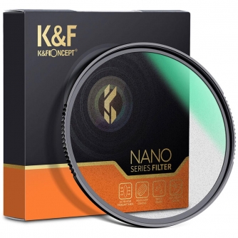 ND neitrāla blīvuma filtri - K&F Concept K&F 82MM Nano-X melnais miglas filtrs 1, HD, ūdensizturīgs, pret skrāpējumiem, ar zaļu pārklājumu KF01.1695 - ātri pasūtīt no ražotāja