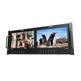 LCD мониторы для съёмки - TVLogic TV Logic RKM-290A Twin 9in HD Monitor TVL-RKM-290A - быстрый заказ от производителя