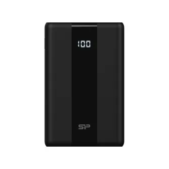Portatīvie akumulatori - Silicon Power power bank QP55 10000mAh, black SP10KMAPBKQP550K - ātri pasūtīt no ražotāja