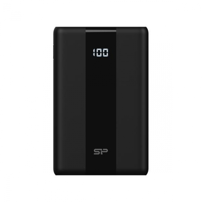 Portatīvie akumulatori - Silicon Power power bank QP55 10000mAh, black SP10KMAPBKQP550K - ātri pasūtīt no ražotāja