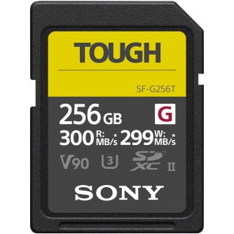 Atmiņas kartes - Sony memory card SDXC 256GB G Tough UHS-II C10 V90 SFG256T.SYM - ātri pasūtīt no ražotāja