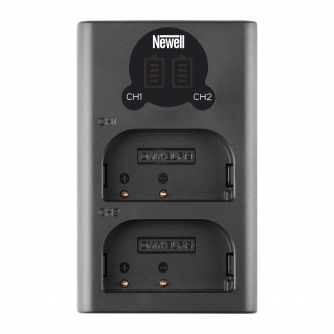 Chargers for Camera Batteries - Newell DL USB C dual channel charger for DMW BLF19 - buy today in store and with delivery