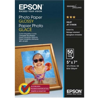 Epson фотобумага Glossy 13x18 200 г 50 листов C13S042545