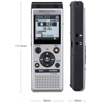 Sound Recorder - Olympus OM System audio recorder WS-882, silver V420330SE000 - quick order from manufacturer