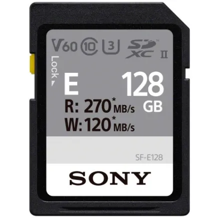 Карта памяти Sony SDXC 128GB E UHS-II C10 U3 V60 SFE128A.AE