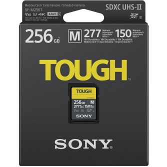 New products - Sony memory card SDXC 256GB M Tough UHS-II C10 U3 V60 SFM256T.SYM - quick order from manufacturer